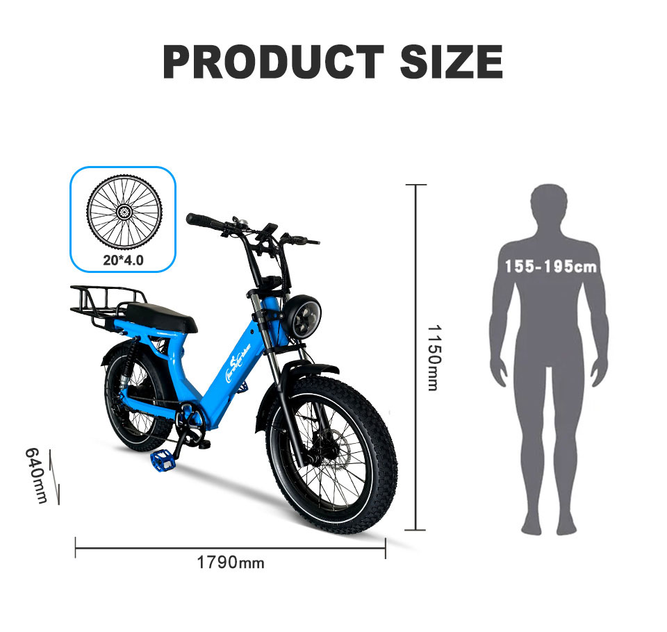 2205 350W-1000W 48V 13Ah14Ah 35kmh Lithium Battery Electric Bike Detail04