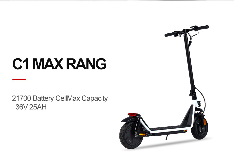 C1 350W 36V 8Ah12Ah16Ah 25KmH Folding Electric Scooter Detail02