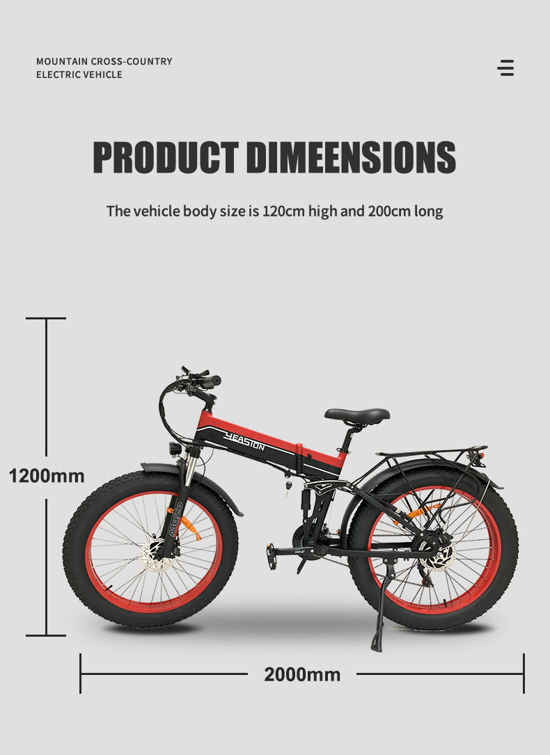 Electric Bike XGHM-52 1000W 48V 14Ah 55kmh Details04