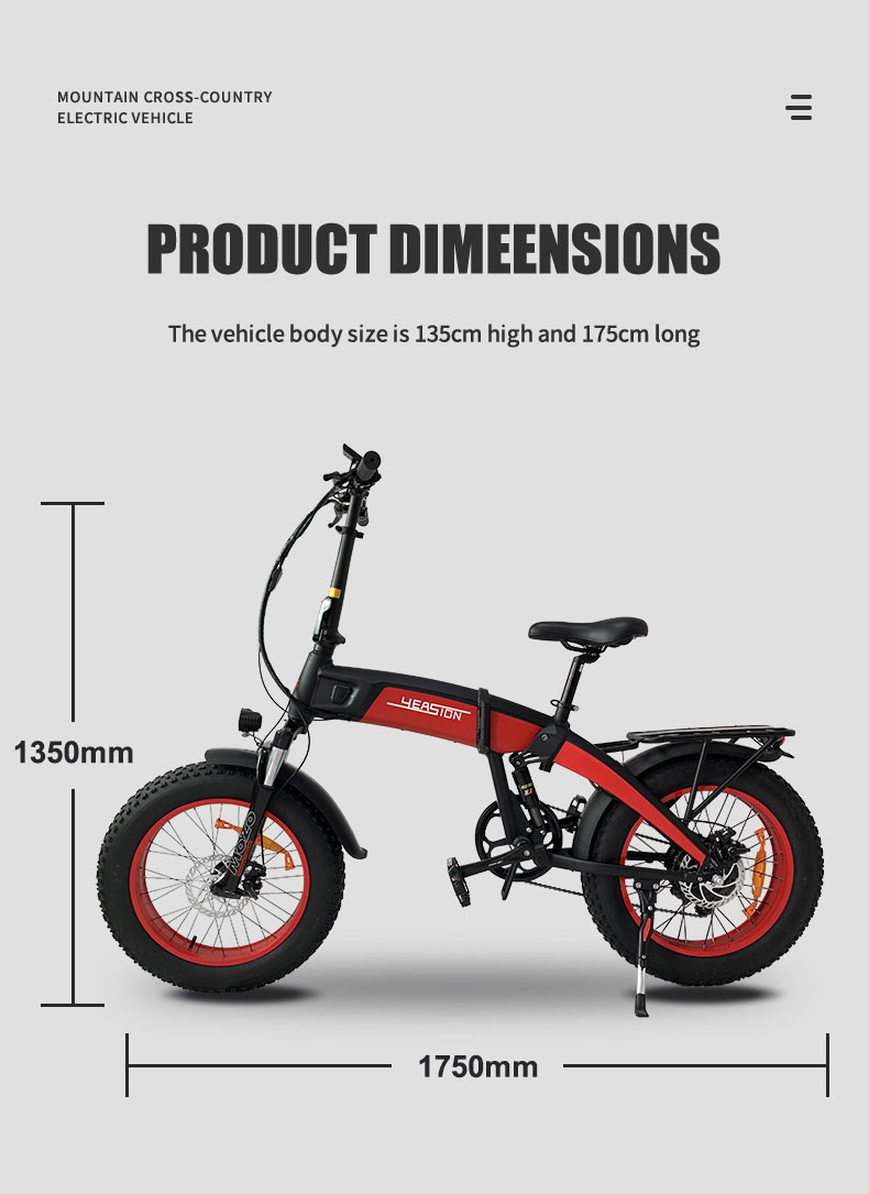 Electric Bike YB-52 1000W 48V 14Ah 55kmh Details04