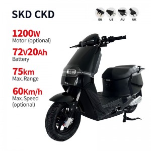 Electric Moped H1 1200W 72V 20Ah 60km/h (Optional)