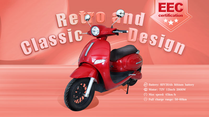 Electric Moped Scooter Motorcycle (EEC Certification)(Model LG) News