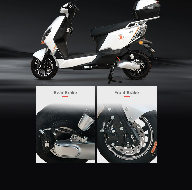 YW-09 1200W 72V 20 30Ah 45KmH Range 80-100Km Electric Motorcycle Detail03